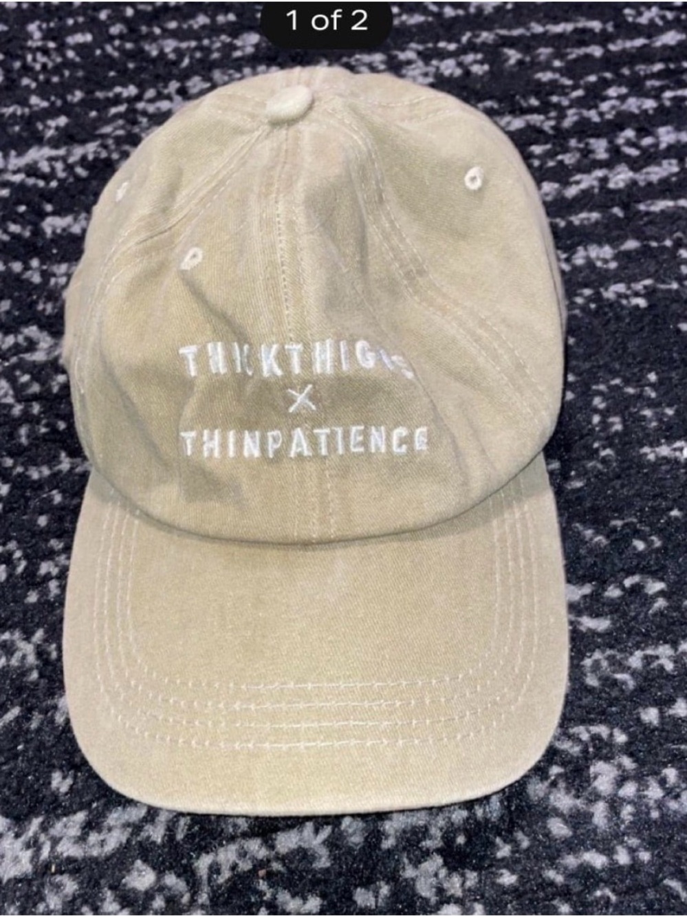 THINKTHINGS x THINPATIENCE Olive Cotton Baseball Cap